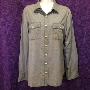 J. Crew Lightweight Denim Blouse